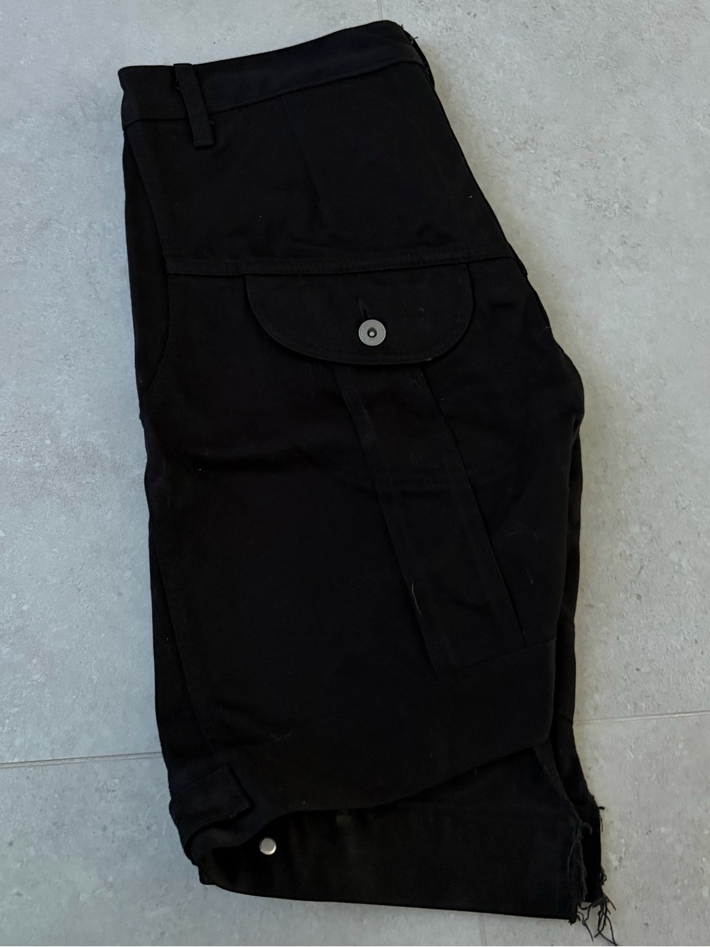 Junya Watanabe Black Cargo Pants with Flap Pocket